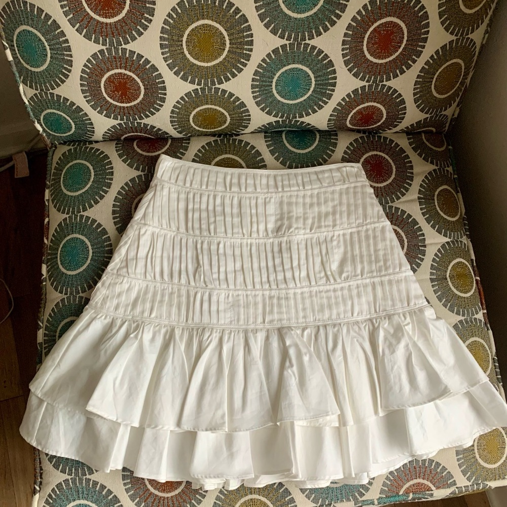 Designer Aje White Mini Skirt View 4